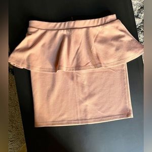 Mini skirt high waisted light pink